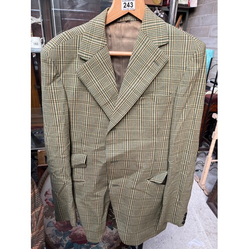 243 - Gentleman’s Wool Blazers Size Large, Plus  Wool Overcoat