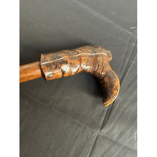 22 - Walking Stick With Cowboy Boot Handle