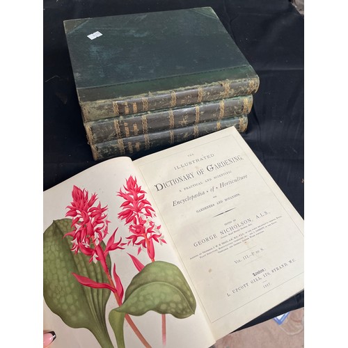 29 - Four Hardback Dictionary Of Gardening Books Dated 1885,86,87,88