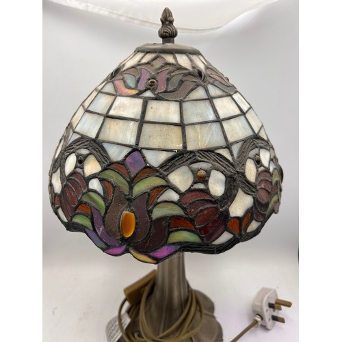 217 - Tiffany Style Lamp , Standing 16