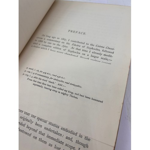 97 - Copy Of Sophocles ,Jebb , Ivorine? Cover . 1883.