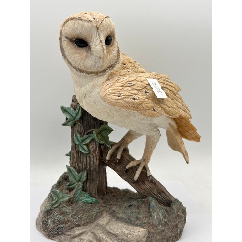 139 - Coalport/Danbury Mint Barn Owl Figure Standing 8