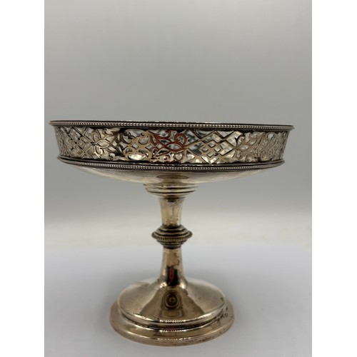 182 - Stunning Silver Pedestal Dish , Hallmarked Chester 1905, George Nathan And Ridley Hayes, 296g , 5