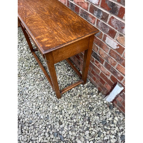 258 - Solid Oak Side Table 36 x 16.5 x 29