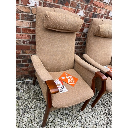 251 - Pair of Parker Knoll Chairs With Original Tags