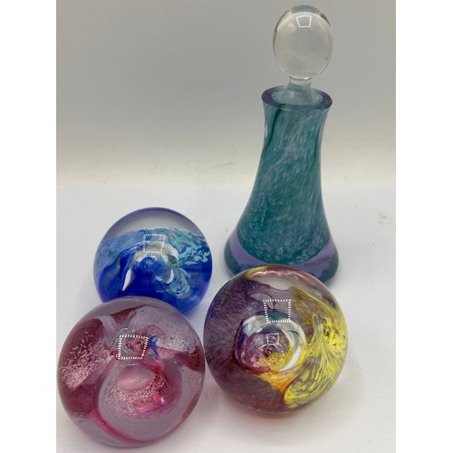 246 - Collection Of Paperweights Along With Caithness Bottle With Stopper.