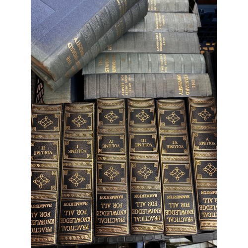 333 - Set Of 8 Standard University Hardback Books Plus 6 Practical Knowledge For All Hardbacks