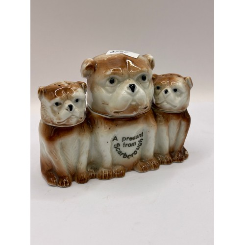 128 - Vintage Cruet Set , A Present From Scarborough