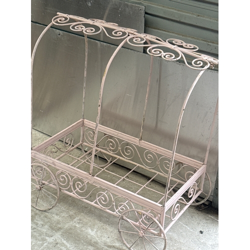 3 - Metal Trellis Display Cart 28 X 26 X 14”