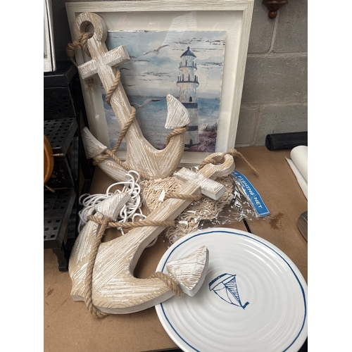 16 - Fabulous Bundle Of Nautical Themed Items, See All Photos