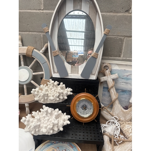 16 - Fabulous Bundle Of Nautical Themed Items, See All Photos