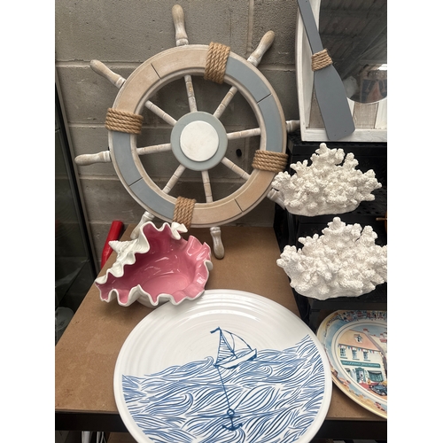 16 - Fabulous Bundle Of Nautical Themed Items, See All Photos