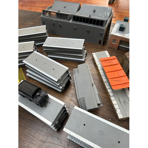 A Collection of Hornby Model Railway Buildings and Accessories