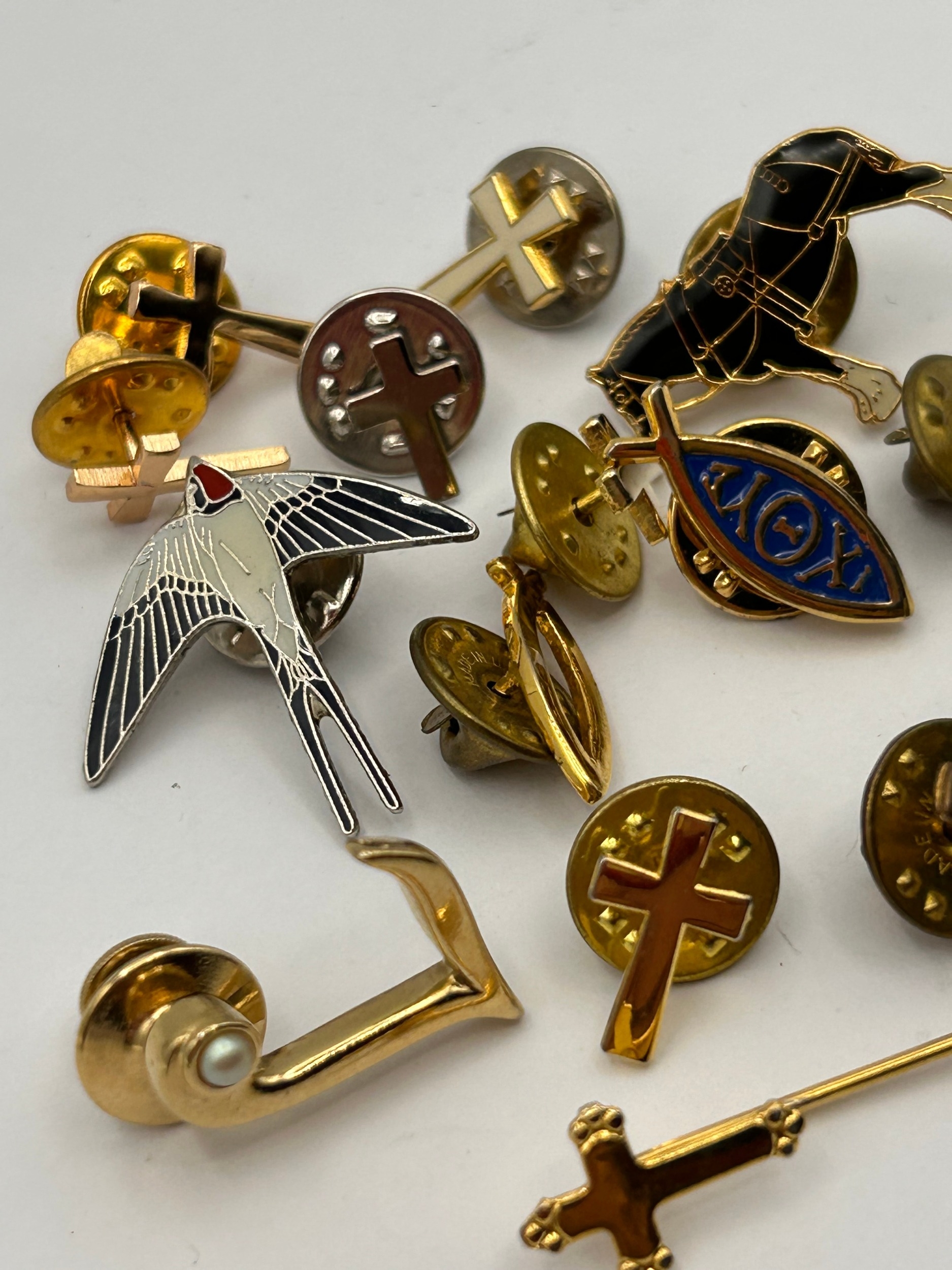 A Collection of Approximately Two Dozen Gold-Tone and Silver-Tone ...