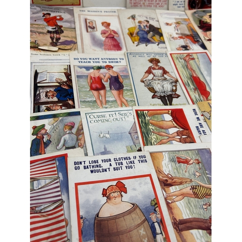 A Collection of Vintage British Humorous Seaside Postcards, Early to ...