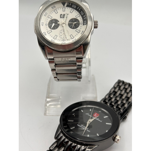 83 - A Pair of Men's Wristwatches: Caterpillar Gripper and Luis Cardini , Running