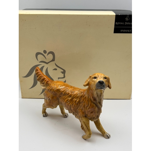 96 - Royal Doulton Porcelain Golden Retriever Dog Figurine