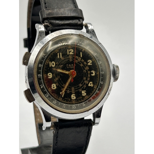 97 - Vintage Tara Sport Military-Style Telemeter Chronograph Wristwatch
