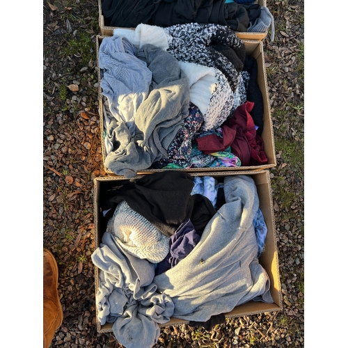 A Collection of 4 Boxes of Assorted Ladies Contemporary Casual Wear and ...