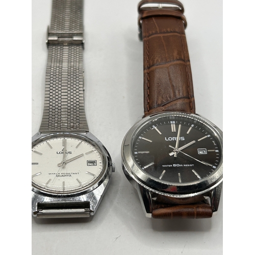 1 - A Pair of Lorus Quartz Wristwatches including Model RH925BX9,Running