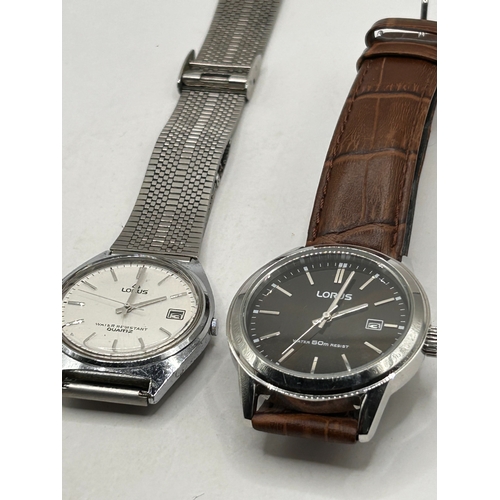 1 - A Pair of Lorus Quartz Wristwatches including Model RH925BX9,Running