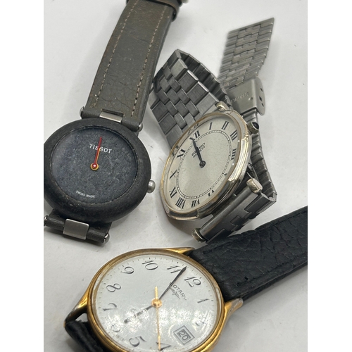 20 - A Trio of Quartz Wristwatches including Seiko, Tissot, and Rotary , NR