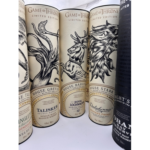25 - A Collection of 11 Johnnie Walker and Single Malt Game of Thrones Limited Edition Scotch Whiskies