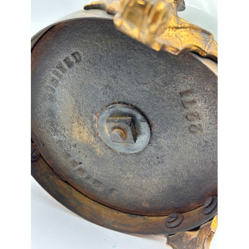 26 - A Gilt-Metal Mounted Blue and White Porcelain Cachepot or Jardinière