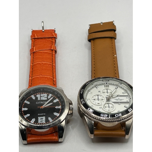 3 - A Pair of Quartz and Chronograph-Style Mens Wristwatches, Working Order