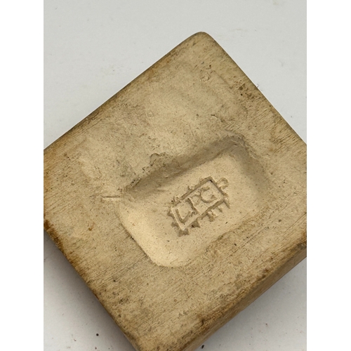 43 - Contemporary Artisan Ceramic Plaque with Grotesque Relief