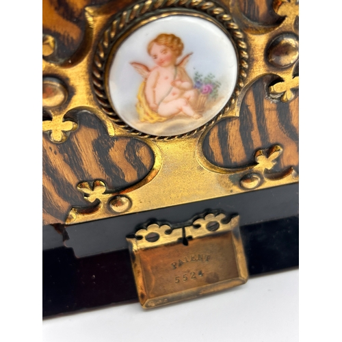 46 - Victorian Coromandel and Gilt-Bronze Mounted Self-Closing Book Slide by Howell James & Co.