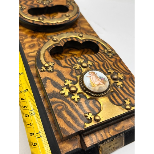 46 - Victorian Coromandel and Gilt-Bronze Mounted Self-Closing Book Slide by Howell James & Co.