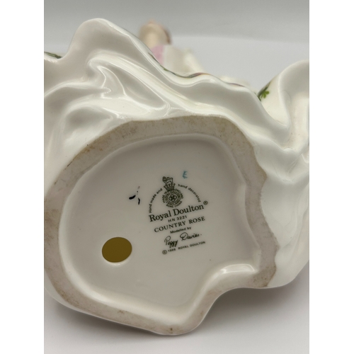 51 - Royal Doulton Country Rose Porcelain Figurine HN 3221