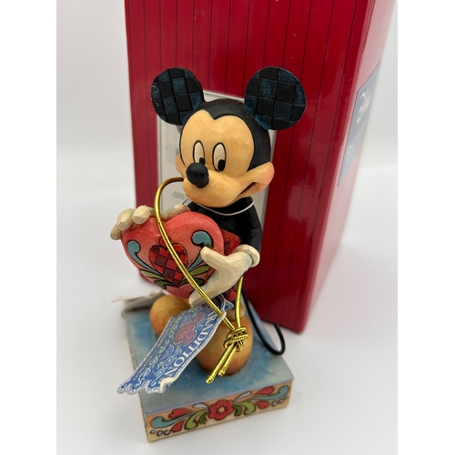 53 - Jim Shore Disney Traditions Mickey Mouse Figurine with Heart