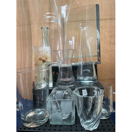 A Collection of Contemporary Clear Glassware