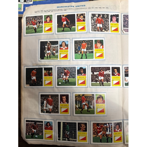 A Collection of Vintage Football Sticker Albums and Annuals, 1973-1981