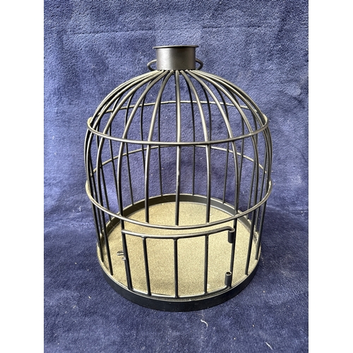 279 - Matt Black Metal Wire Lantern, 11 Inch