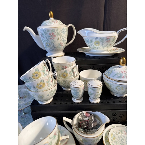 A 41 Piece Minton Bone China Service in the Vanessa Pattern