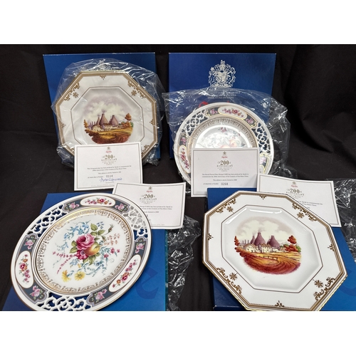 10 - A Set of Four Spode 200th Anniversary Limited Edition Fine Bone China Commemorative Plates