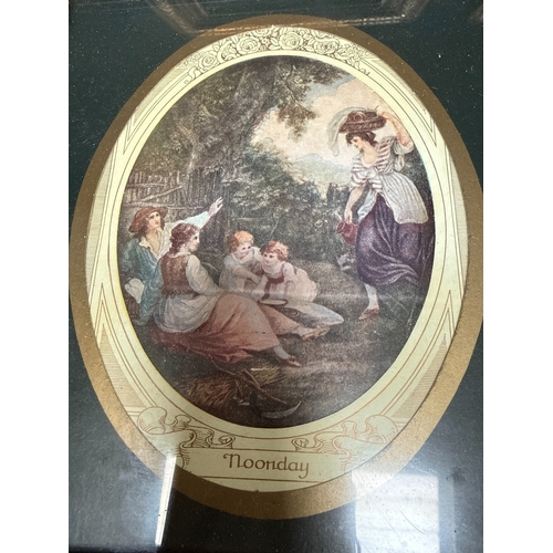 11 - A Set of Four Framed Colour Prints After George Morland, The Four Times of Day