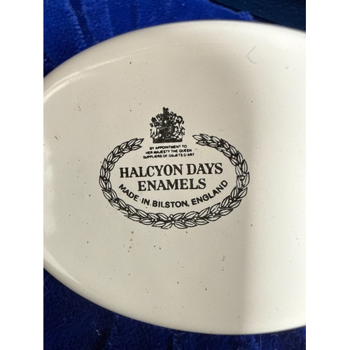 33 - A Trio of Halcyon Days Annual Commemorative Enamel Boxes