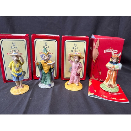 48 - A Collection of Four Royal Doulton Bunnykins Ceramic Figurines in Original Boxes