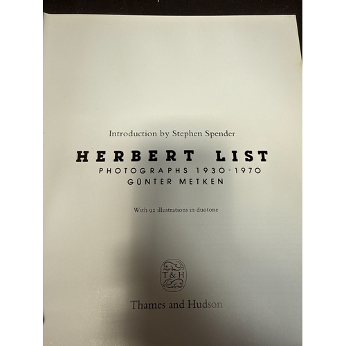 56 - List, Herbert. Herbert List: Photographs 1930-1970. Thames and Hudson, 1981. First Edition (DJ)