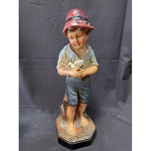 6 - A 20-Inch Country Corner No. 8 Figurine of a Boy with Dove