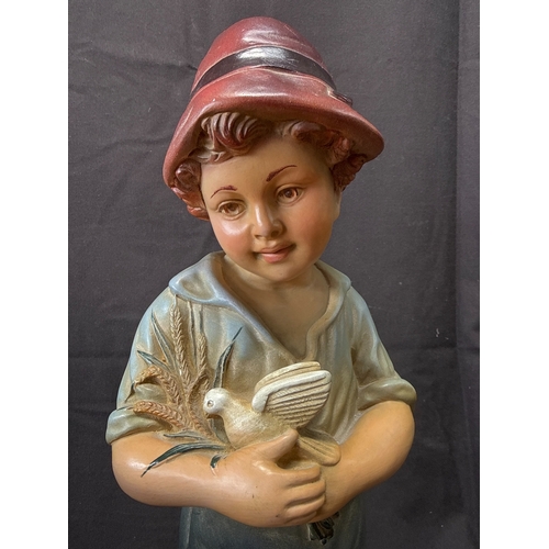 6 - A 20-Inch Country Corner No. 8 Figurine of a Boy with Dove
