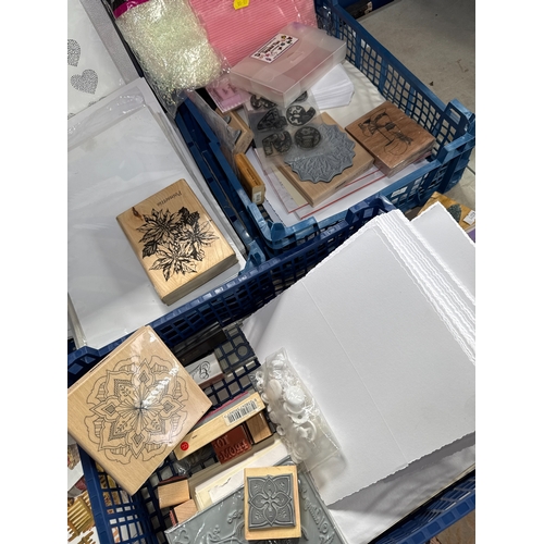 19 - An Assortment of Card-making and Rubber Stamping Supplies