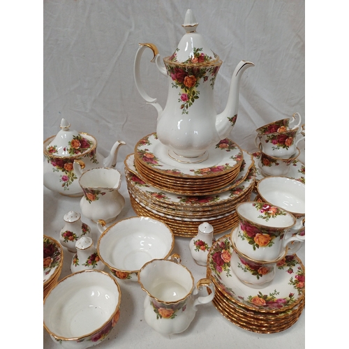 Royal Albert Bone China Tea and Coffee Service in Old Country Roses Pattern