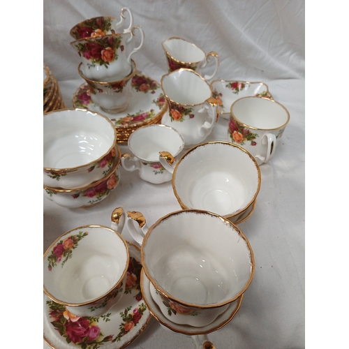 Royal Albert Bone China Tea and Coffee Service in Old Country Roses Pattern