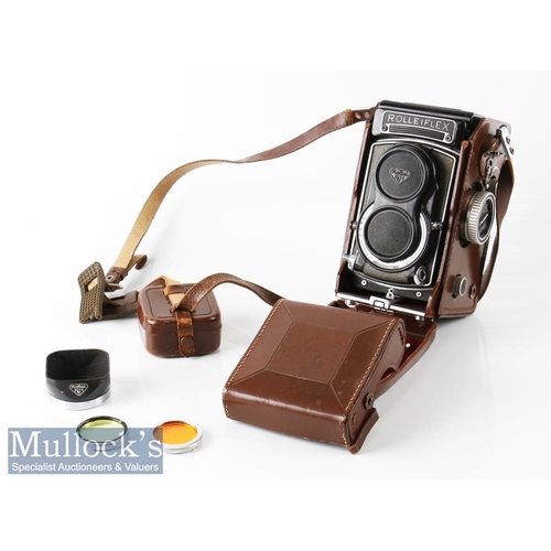 1 - Rolleiflex T 2131780 TLR camera Franke & Heidecke Carl Zeiss Tessar 1:3,5 f=75mm synchro-compur, wit... 
