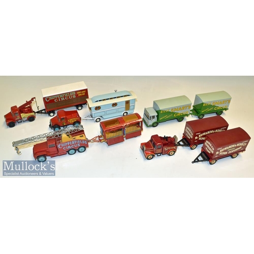 329 - Corgi Major Toys Chipperfield Circus Truck and Animal Cage Diecast Model with Lions and Polar Bear f... 
